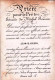TOURNAI - Religion - Carte Ordination Du Pretre Jean .B Joseph Mahy En 1871- Format 10.5 X 7.5 Cm - Non Classificati