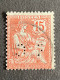 FRANCE E N°125 E.C 26 Indice 7 Perforé Perforés Perfins Perfin !! ( Perfo Incomplete ) - Altri & Non Classificati