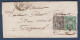 Sage N° 76 Et 77 Sur Lettre - 1876-1898 Sage (Type II)