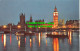 R520068 The Houses Of Parliament And Big Ben By Night. London. I.V.P. United Art - Autres & Non Classés