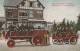 Amsterdam Amsterdamsche Brandweer Auto-koolzuurspuit En Auto-slangenwagen Volle Bemanning # 1907   4525 - Amsterdam