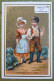 Delcampe - Lot De 10 Chromos - Chocolat De La Cie Française - Scènes D'enfants Humoristiques Légendées, Fonds Or - Autres & Non Classés