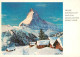 13611610 Zermatt VS Bergwinter Mit Matterhorn Kuenstlerkarte Zermatt VS - Other & Unclassified