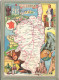 CPA (20)(2A)+(2B) Ajaccio, Bastia, Bonifacio, Calvi, Sartène - Illustration De L'ile ParJ.P. Pinchon - 1945 - Ajaccio