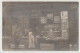 CARTE PHOTO - DEVANTURE D'UN MAGAZIN DE COMESTIBLES " J. BOUVIER "  BOUILLONS MAGGI - BIDONS DE LAITERIE - LAIT - VIN Zz - A Identifier