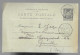 Cachet A. Pommerol Fils, Entrepreneur, Sur Entier Postal Sage 10 Centimes Noir Voyagé Janvier 1902 Vers Grenoble (13565) - Other & Unclassified