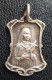 Pendentif Médaille Religieuse Argenté Début XXe (Art Nouveau) "Sainte Thérèse-de-l'Enfant Jésus / Jésus Christ" - Religion & Esotericism