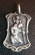 Pendentif Médaille Religieuse Métal Argenté Début XXe Art Nouveau "Saint Christophe" Religious Medal - Religion & Esotérisme