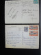 CP 06 MENTON  - Lot De 2 Cartes Postales Route De La Corniche Autocar  Et Frontière Douane " Bureau Sureté Nationale " - Menton