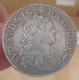 1/2 Ecu France Et Navarre De Louis XV 1719 X (Amiens) - 1715-1774 Luis XV El Bien Amado