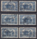 Turkey / Türkei 1921 ⁕ Surcharge - Overprint Mi.688 ⁕ 6v Used - Gebraucht