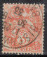 France 2 X Yvert N°109 3 C. Blanc Type II 1932-33 : 2 Timbres Bien Centrés Oblitérés BISCHWILLER / BAS-RHIN - 1900-29 Blanc