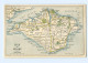 T5702/ Isle Of Wight  Landkarten AK Ca.1925 Großbritannien - Mapas