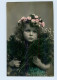 X1K64/ Mädchen Mit Kopfschmuck Blumenkranz NPG Foto AK 1905 - Autres & Non Classés