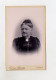 Y2071/ CDV Foto  Frau  Atelier Ed. Von Spoenla  Cöthen Köthen Ca.1900 - Autres & Non Classés