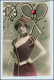 Y1640/ Le Sport  Tennis  Reiten, Junge Frau Tolle Foto AK 1908 - Jeux Olympiques