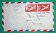 LETTRE PAR AVION PAPEETE TAHITI POUR NOUMEA NOUVELLE CALEDONIE RETOUR ENVOYEUR 1947 LETTRE COVER FRANCE - 1927-1959 Briefe & Dokumente