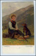 W2A32/ Mädchen Mit Hund Künstler AK Th. Kleehaas Ca.1912 - Mailick, Alfred
