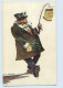 P4D39/ Betrunkener Mann Mit Laterne Künstler AK Gehrweiller 1914 - Humor