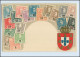 A5721/ Portugal Briefmarken Litho Prägedruck AK Ca.1905 - Sonstige & Ohne Zuordnung