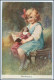 Y1063/ Blondköpchen Mädchen Mit Puppe Künstler AK Ca.1912 - Other & Unclassified