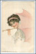 Y1067/ American Girl No. 29  Künstler AK Munyon, Frau Mit Schirm 1914 - Mailick, Alfred