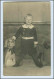 W0E83/ Kind Mit Teddy Stofftiere Foto AK Ca.1925 - Other & Unclassified