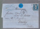 Un Timbre Napoléon III   N° 14  20 C Bleu   Sur Lettre  1859     Destination  Vichy  Allier - 1853-1860 Napoléon III.