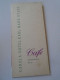 D202228  Menu,  CAROLA Hotel- Karl Marx Stadt - Drinks And Icecreams Pricelist    1962 - Menus