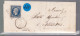 Un Timbre Napoléon III   N° 14  20 C Bleu     Sur Lettre   1856 - 1853-1860 Napoleone III