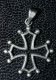 Pendentif Médaille Religieuse Croix Argent 800 Fin XXe "Croix Occitane" Religious Medal - Godsdienst & Esoterisme