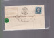 Un Timbre Napoléon III   N° 14  20 C Bleu   Béziers  1862    Destination  Toulouse   Après Le Départ - 1853-1860 Napoléon III