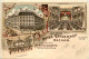 Gruss Aus Hotel Kaiserhof Aachen - Litho - Aken