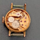 Montre Vintage En Métal Doré Années 50 - Horloge: Antiek