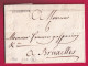 MARQUE DUNKERQUE NORD 1708 LENAIN N°2A POUR BRUXELLES BELGIQUE LETTRE - 1701-1800: Voorlopers XVIII