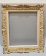 -JOLI CADRE MONTPARNASSE BOIS Sculpté Peinture VIEILLIE Blanche Pour TABLEAU     E - Autres & Non Classés