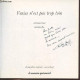 Venise N'est Pas Trop Loin - Dédicace De Christian Bruel. - Bruel Christian & Bozellec Anne - 1986 - Gesigneerde Boeken