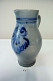 E1 Authentique Pot A Sel En Grès - Bleu - Art Nouveau / Art Deco