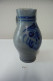 E1 Authentique Pot A Sel En Grès - Bleu - Art Nouveau / Art Deco