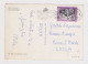 ITALY 1958 Pc W/Mi#1000 (15L) Stamp D.SAVIO Sent To LUCCA, View Postcard TORINO-VIA ROMA With Many Old Car (40207) - 1946-60: Poststempel