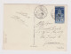 ITALY 1946 Pc With Mi#724 (2L) Stamp Church GENOVA Domestic, View Photo Postcard RECCO-MOLINETTI (53642) - 1946-60: Marcofilie