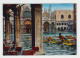 ITALY 1970s Pc With Mi#1357 (50L) Stamp G.VERGA Sent VENEZIA To Czech, Postcard VENEZIA Piazza S.Marco Flooded (815) - 1971-80: Marcofilia