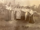 Photo Albumine 1911 Belgique Ledeberg Groupe De Femmes - Places