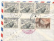 MADAGASCAR LETTRE RECMMANDEE PAR AVION TP N°328,329X6 DE MORONDAVA POUR SENS 5/2/58+CACHET DE LA COMMUNE TB. - Covers & Documents