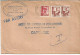 MAROC ANNEE 1952 LOT DE 4 LETTRES PAR AVION DE RABAT POUR SOCIETE DES FONDERIES DE PONT A MOUSSON PARIS - Briefe U. Dokumente