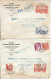 MAROC ANNEE 1952 LOT DE 4 LETTRES PAR AVION DE RABAT POUR SOCIETE DES FONDERIES DE PONT A MOUSSON PARIS - Covers & Documents