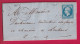 N°14 PC 3395 TOURNUS SAONE ET LOIRE BOITE RURALE J PRETY POUR LOUHANS LETTRE - 1849-1876: Periodo Classico