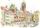 13302510 Basel BS Rathaus Marktplatz Kuenstlerkarte Basel BS - Autres & Non Classés