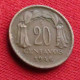 Chile 20 Centavos 1946 Chili  W ºº - Cile