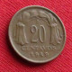 Chile 20 Centavos 1949 Chili  W ºº - Chile